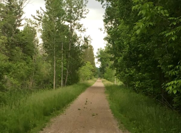 North Central State Trail access from Waterway Inn Indian River MI