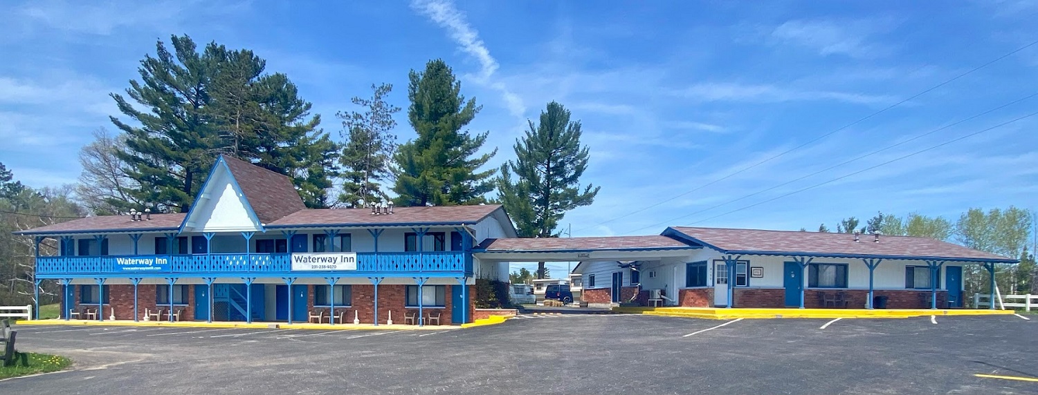 Waterway Inn in summer - Indian River, Michigan